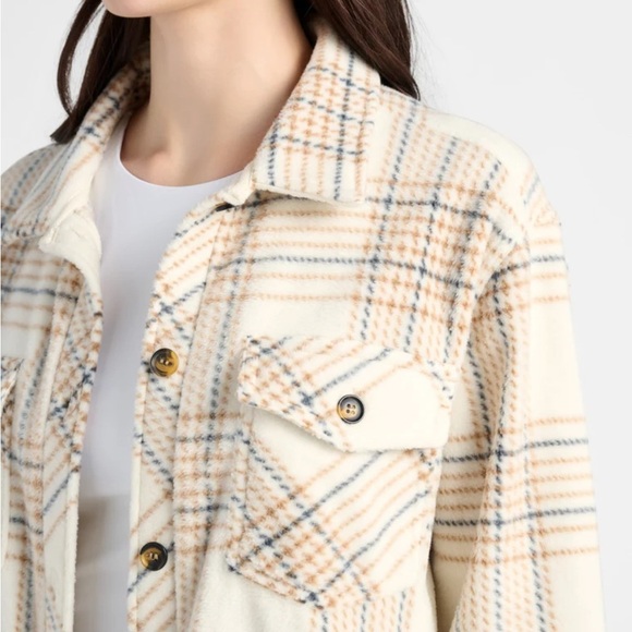 Thread & Supply Tan Plaid Utility Jacket - Picture 2 of 3